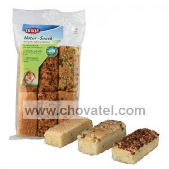 Pečivo pro králíky s jablky, kokosem a hráškem 6ks/75g