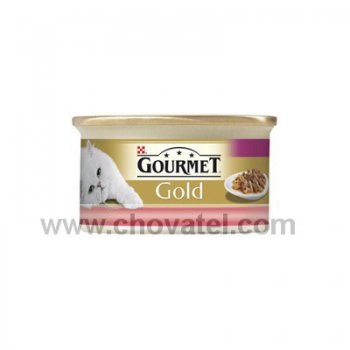Gormet Gold s hovězím a kuřetem - směs gril. a duš. kousků 85g