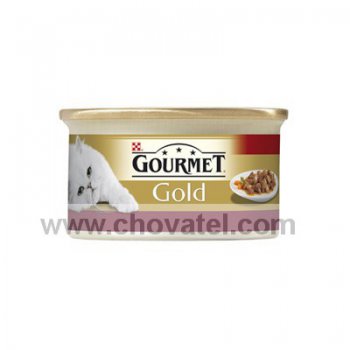 Gourmet Gold s kuřetem a játry - kousky ve šťávě 85g