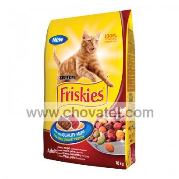 Friskies adult masová směs a játra kočka 10kg