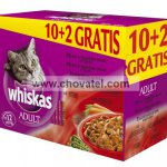 Whiskas kapsa menu tmavé maso 12ks