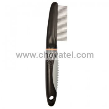 Plastový hřeben střední s protiskluzovou rukojetí 22cm TRIXIE