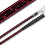Vodítko nylon tattoo 19,1mm x 1,2m červeno-černé