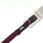 Obojek nylon Tatto 25-41cm červeno-černý