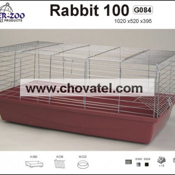 Klec KRÁLÍK 100 chrom 102x52x39,5cm
