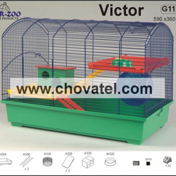 Viktor klec pro hlodavce 59x36x43cm