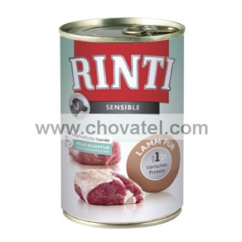 Konzerva Rinti Sensible jehně 390g
