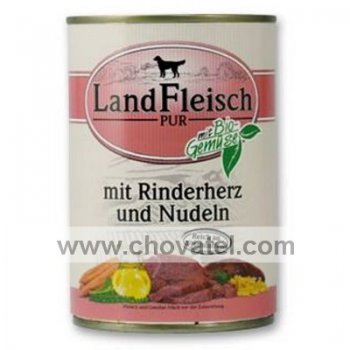 Landfleisch Premium hovězí srdce s těstovinou 400g