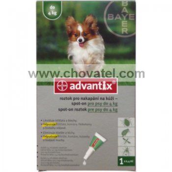 ADVANTIX pro psy Spot-on 1x0,4ml do 4kg