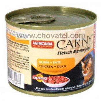 Animonda Carny Adult - hovězí, kuře a kachní srdce 200g