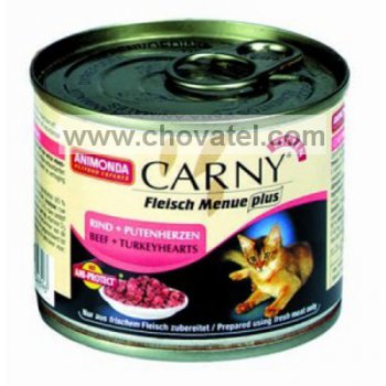 Animonda Carny Kitten - hovězí a krůtí srdce 200g