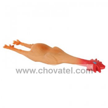 Zakousnutá oškubaná slepice 47cm
