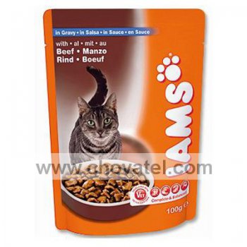 Iams Cat Adult Beef 100g kapsička