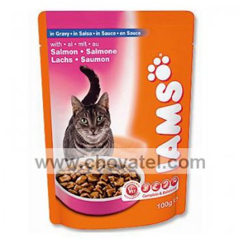 Iams Cat Adult Salmon 100g kapsička
