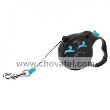 Vodítko Flexi Color Mini (XS) 3m/8kg lanko modrá vzor pes