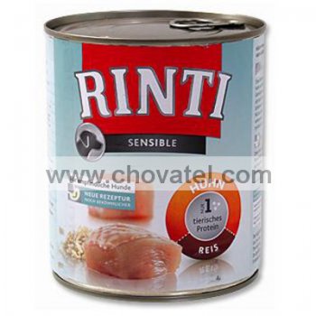 Konzerva Rinti Sensible kuřecí s rýží 800g