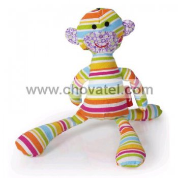 E. T. toy, textilní hračka, duhová barva