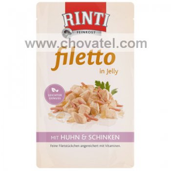 Kapsička RintiFiletto kuře a šunka v želé 100g