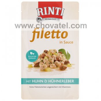 Kapsička RintiFiletto kuře a kachna v želé 100g