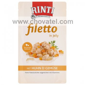 Kapsička RintiFiletto kuře a zelenina v želé 100g