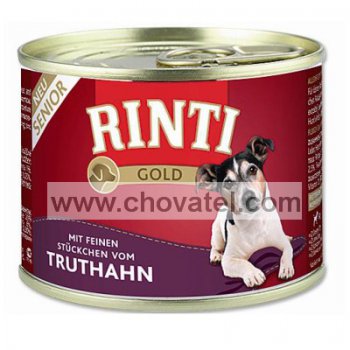 Konzerva Rinti Gold senior krůta 185g