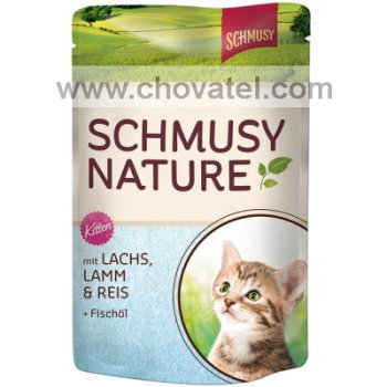 Kapsička SCHMUSY Nature's Menü junior losos + jehně 100g
