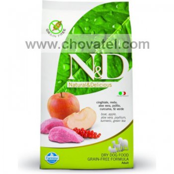 N&D Grain Free Dog Adult Boar & Apple 7kg