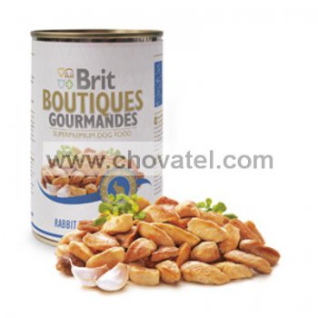 Brit Boutiques Gourmandes Rabbit True Meat Bits 400g
