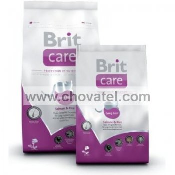 Brit Care Long Hair Salmon + Rice 400g