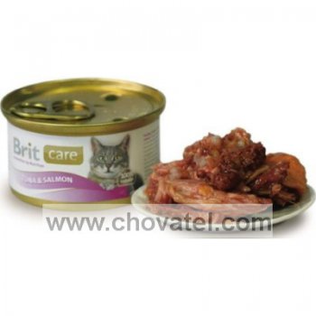 Brit Care Cat Tuna & Salmon 80g konzerva