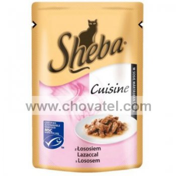 Sheba Cuisine 85g s lososem ve šťávě