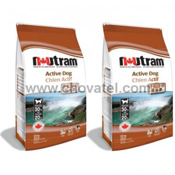 Nutram Adult Active Dog 2 x 15kg