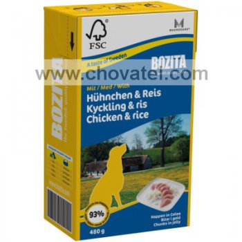 Bozita TPack Kuřecí kousky s rýží v želé 480g