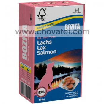 Bozita TPack Lososové kousky v želé 480g