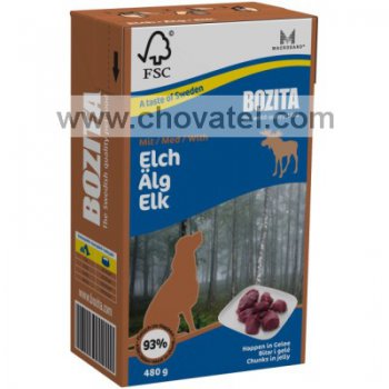 Bozita TPack Losí kousky v želé 480g