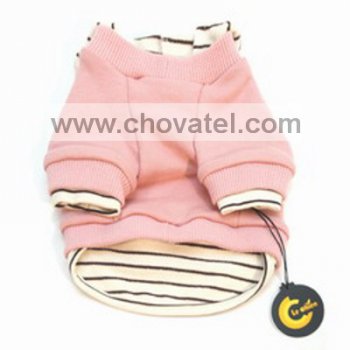 Mikina PINK, kapuce, proužek M - 24cm