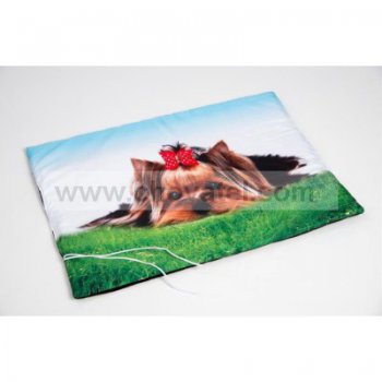 Deka textil Foto Yorkšír černá 70 x 50 cm
