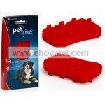 PET and ME kartáč pro psy, dlouhá srst, červený