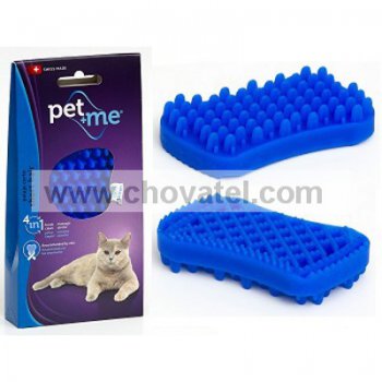 PET and ME kartáč pro kočky, krátká srst, modrý