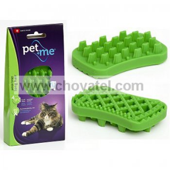 PET and ME kartáč pro kočky, dlouhá srst, zelený