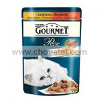 Gourmet Perle Duo kapsička s kuřecím a hovězím 85g
