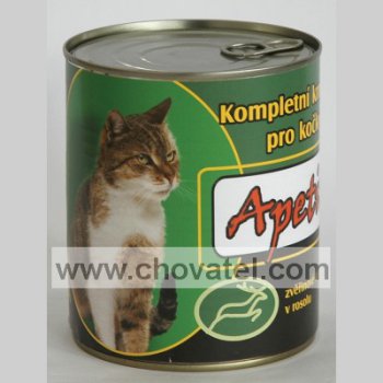 Apetit - Konzerva pro kočky 855g Zvěřina