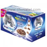 PreVital kapsa kočka 12x100g kuře, telecí