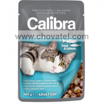 Calibra Cat kapsa pstruh a losos v omáčce 100g