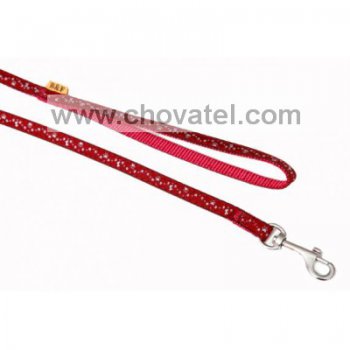 Vodítko popruh HVĚZDIČKY 10mmx130cm bordo