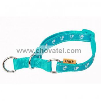 Obojek polostahovací, TLAPKY 15mmx23-35cm světle modrá