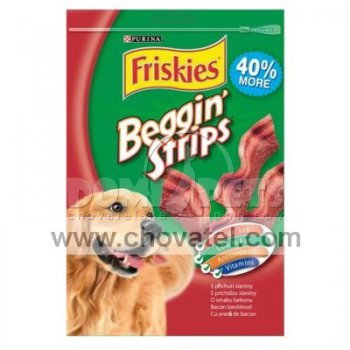 Friskies snack dog - Beggin Strips 120g slaninový plátek