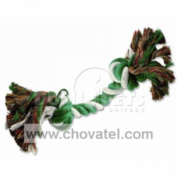 Uzel bavlněný zeleno-bílý 20cm, 2 knoty