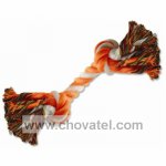 Uzel bavlněný oranžovo-bílý 20cm, 2 knoty