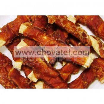 Snack - Plátky z tresky obalené kachním masem 250g